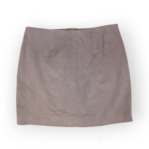 29 BlankNYC Snap Mini Skirt MakeMeBlush Suede Leather DustyRose - Picture 12 of 12